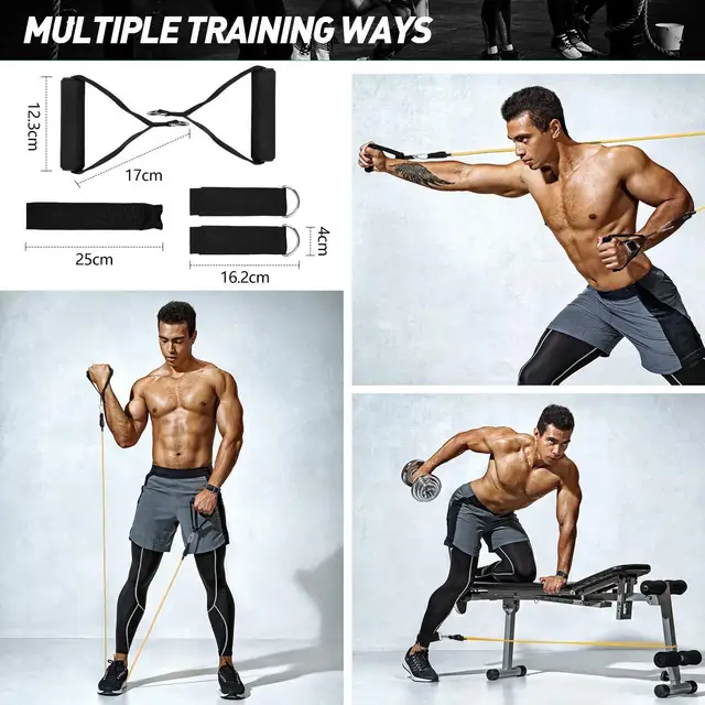 11Pcs Sport Rubber Band for Fitness Equipment Resistance Bands Elastic Band for Pulling Up Gym Exercise Training Body Sports 5