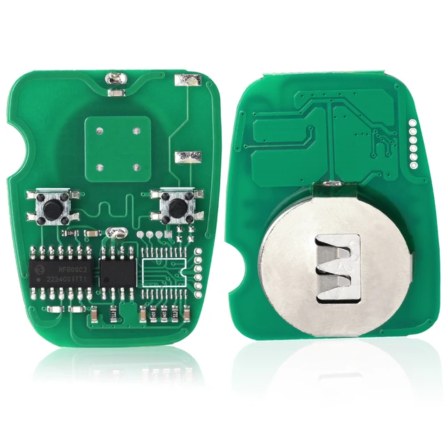 กุญแจรีโมท KEYECU 2 ปุ่ม 433MHz สำหรับรถยนต์แลนด์โรเวอร์ ดิสคัฟเวอรี่ ฟรีแลนเดอร์ ZS ZR 200 400 25 45 C50 สำหรับรถยนต์เอ็มจี สำหรับรถยนต์นิสสัน KHH3TXB 53872752F 6