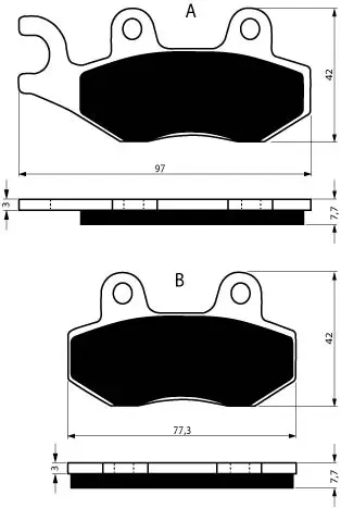 Pastiglie Freno Anteriori Yamaha Yfm 700 Raptor Clamp Izda 06-10 Ribackpack