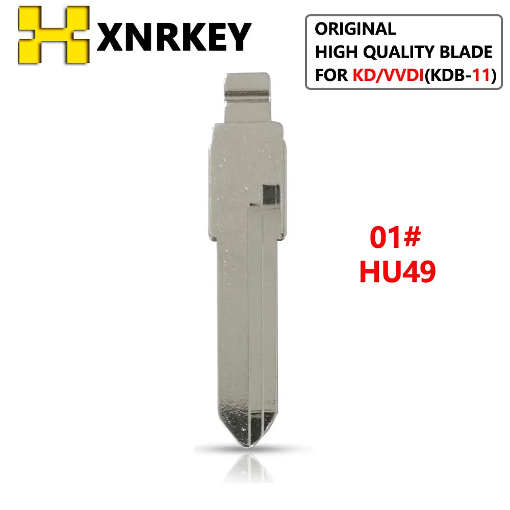 

XNRKEY KDB-11 #01 HU49 Replacement Car Key Blade Blank Key Uncut Blade for VW Volkswagen Golf Santana Jetta For Audi 100