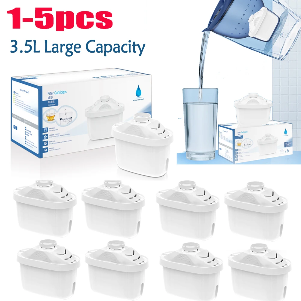 1-6PCS Water Filters Cartridge Limescale Chlorine Impurities Purify Kettle Activate Carbon Water Filter For Brita-Maxtra Filter