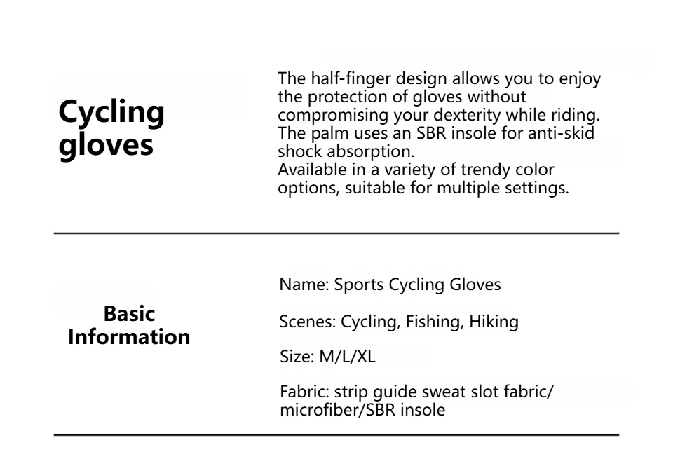 Halbfinger-Fahrradhandschuhe mit SBR-Handflächenpolsterung, Rutschfest, Stoßdämpfend, Atmungsaktiv, Sommer-Fahrradhandschuhe für Herren und Damen, MTB und Rennrad – Detail 4