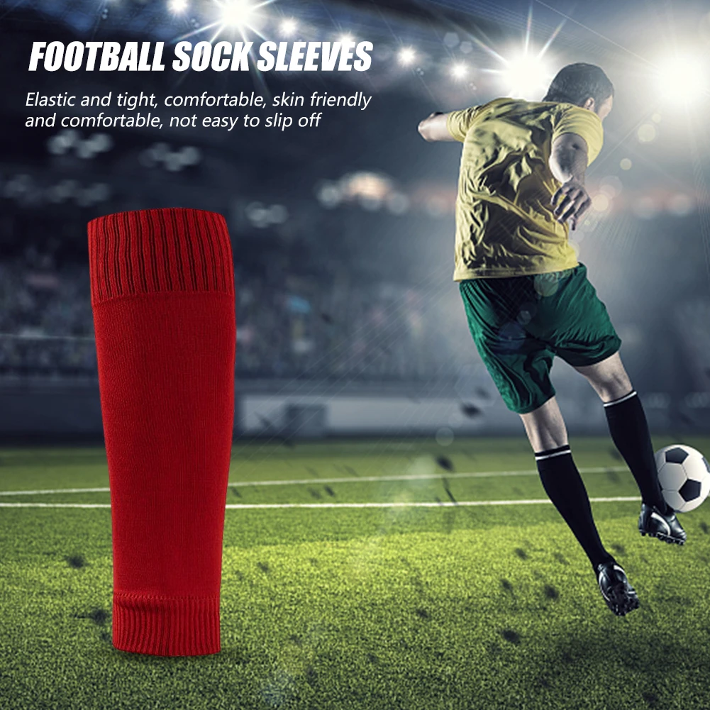 Football Socks Anti-friction Foot Protector Socks for Outdoor Red Adult sports socks football socks fitness sports socks sport socks