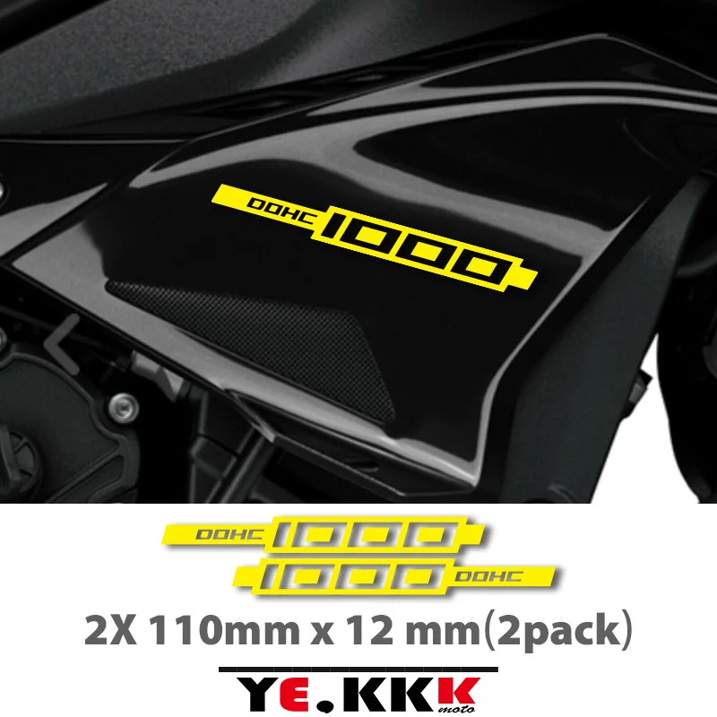 For YAMAHA MT 10 1000 DOHC Decals Stickers  Customized Sticker Reflective Color MATT BLACK X2 110MM * 12MM 110mm rc car tires 4pcs 12mm hex for 1 12 1 14 1 10 rock crawler rc car wltoys 12427 12429 12423 144001 124019 124018