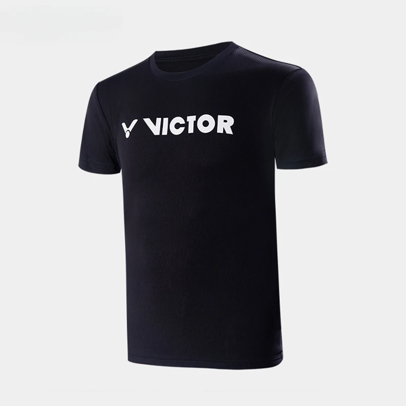 Mens Training Tshirt Victor Badminton Clothes Men's and Women's Competition Training Clothes Summer Short Sleeved Quick Drying Sports T-shirt