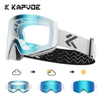 KAPVOE Photochromic Ski Goggles Double Layers Lens Anti-fog UV400 Ski Glasses Winter Sports Skiing Snowboard Men Women Snow New 1