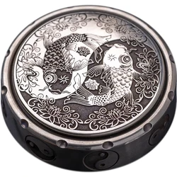 Three-angle Tai Chi Pisces fidget spinner traditional retro seiko carved edc gift hand-polished decompression