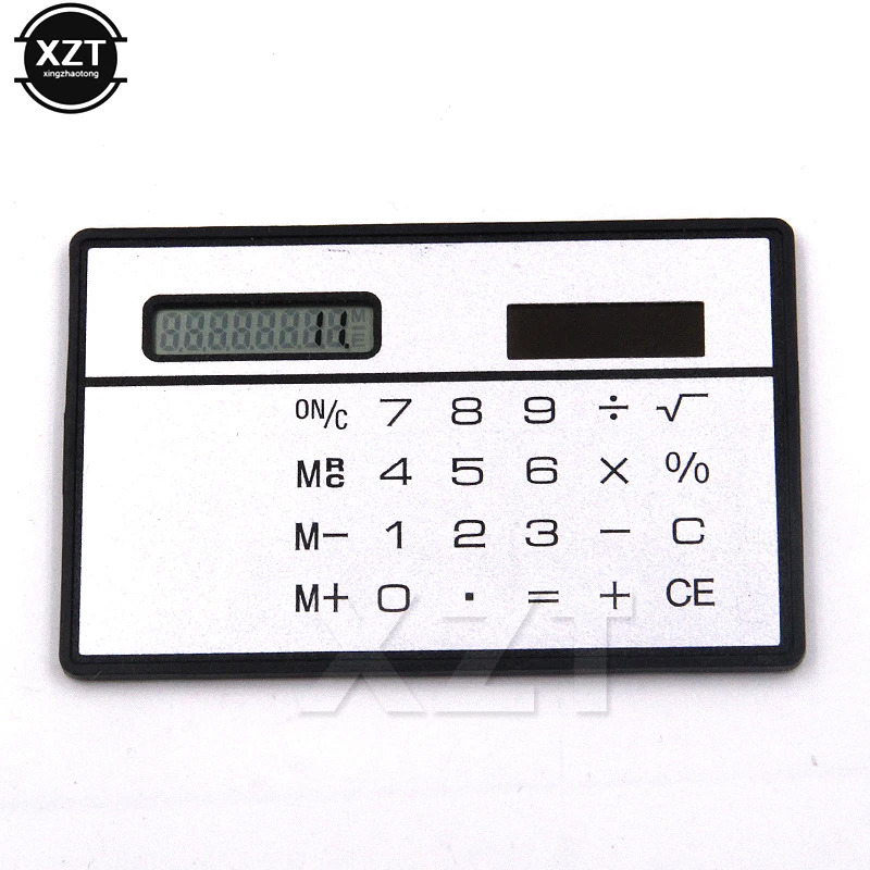 

8 Digit Portable Solar Ultrathin Calculator Touch with Touch Screen Credit Card Design Portable Mini Calculator for School