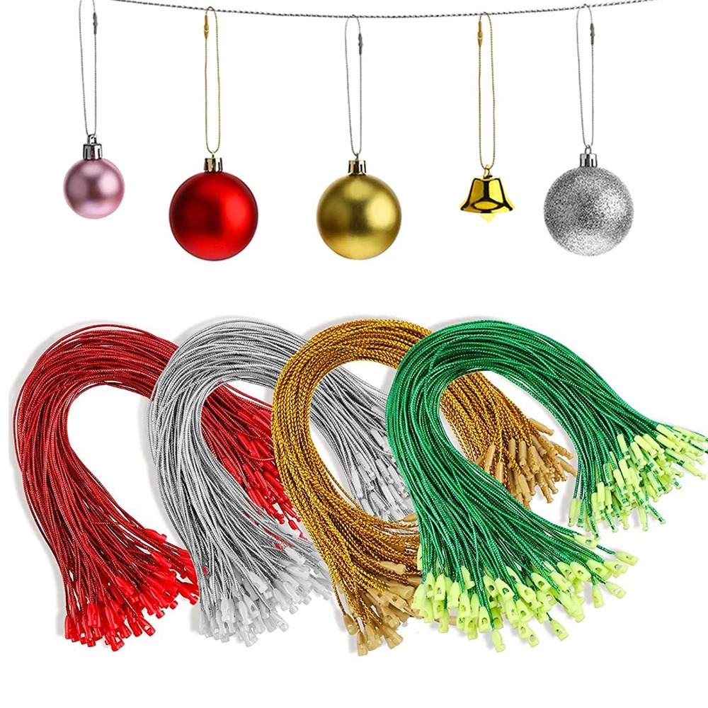 400 Pcs Christmas Ornament Hooks Hangers Ornament String with