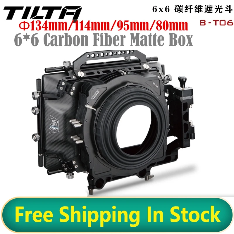 

TILTA MB-T06 6 × 6 матовый бокс из углеродного волокна (поворот) с адаптером стержня 19 мм для RED ARRI ALEX Mini Camera Cage Rig