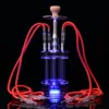 DEJAYA Gatling Hookah Acrylic Narguile Complete Shisha Pipe Set Chicha Cachimba 4 Hoses LED Light Nightclub Party Accessories 1
