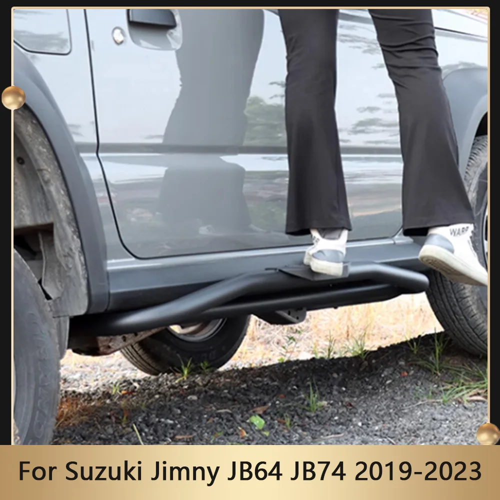 

Off Road Leisure Side Step Bar Outer Foot Pedal Running Board For Suzuki Jimny JB64 JB74 2019-2023 Car Exterior Accessories
