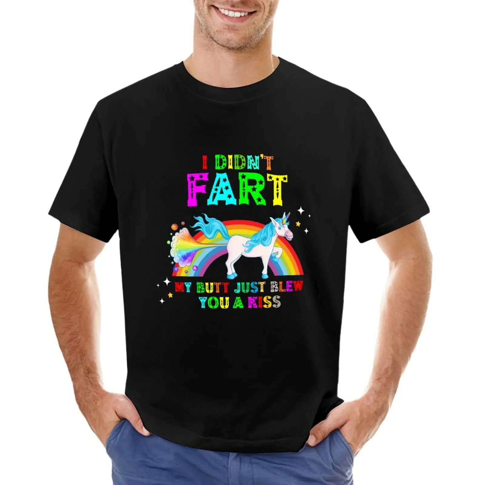 

Farting Funny Fart Saying Unicorn Gift T-shirt funnys hippie clothes Men's clothing