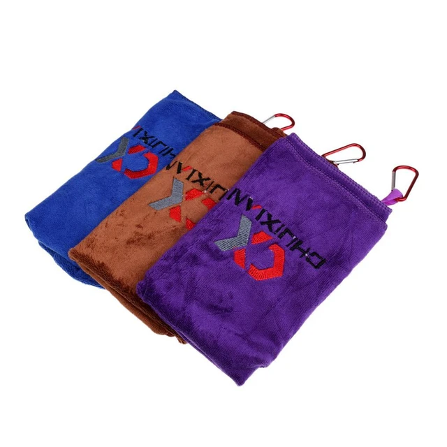 Portable Fishing Towels Nonstick Towel Towel with Carabiner