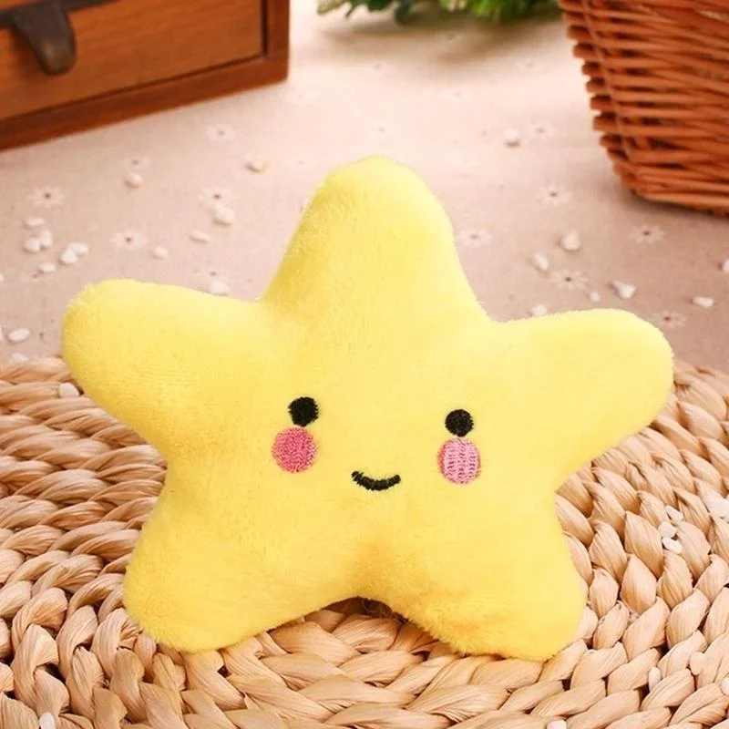 Jouet squeaky étoile en peluche pour chien jouet mignon_voghion.com
