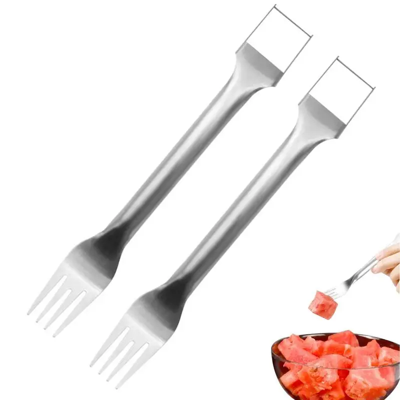 

Watermelon Fork Slicer Stainless Steel Windmill Watermelon Cutte Watermelon Kitchen Gadgets Salad Fruit Slicer Cutter Tool