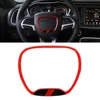 عجلة القيادة حلقة مركزية غطاء الكسوة ل دودج تشالينجر شاحن جيب جراند شيروكي SRT8 2015-2020 اكسسوارات السيارات الداخلية