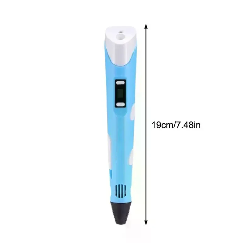 3D 프린팅 펜 디지털 디스플레이 지능형 펜으로 낙서 그림 그리기, USB 케이블 포함