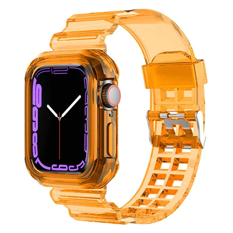 Transparent Silicone Band and Protective Case
