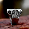 Vintage Exorcism Saint Benedict Cspb Cross Ring Men Punk Amulet Christianity Rings Stainless Steel Jewelry Gift Wholesale 4