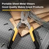 Deli 8.5 Inch Industrial Scissors Cutter Metal Scissors Straight Curved Blade Keel Scissors Multifunction Household Hand Tools 5