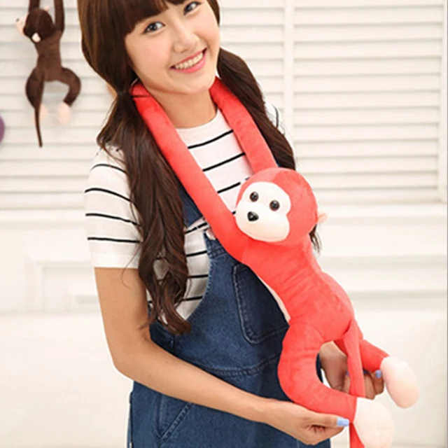 60cm Kawaii Long Arm Tail Monkey Stuffed Doll Plush Curtains Baby Sleeping Appease Animal Toys Car Decoration Valentine's 900C 3
