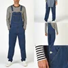 2025 Men's Denim Overalls Cargo Trousers for Men Fashion Bib Jeans Jumpsuit Oversized Pants Clothing Male Straight Streetwear 6