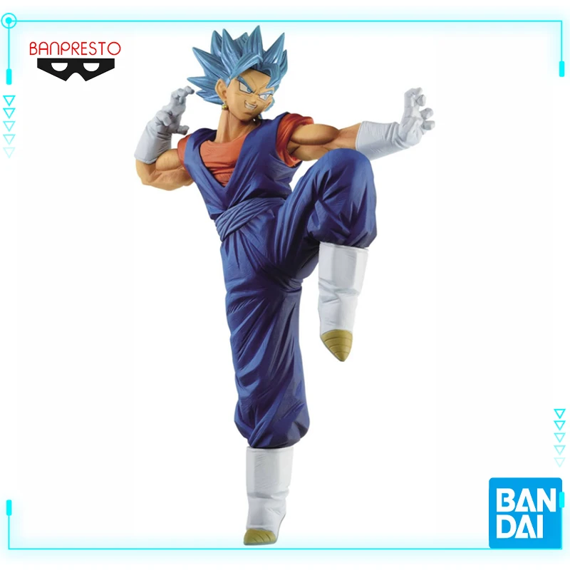 

Bandai Original Genuine BANPRESTO Dragon Ball Super Son Goku FES Stage14 Vegetto SSGSS Vegito Blue 20cm Anime Figures Model Toys