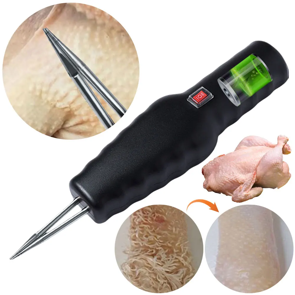 Electric Chicken Plucker Machine Automatic Chicken Hair Removal Portable Poultry Feather Plucker Multi-Function for Bird Turkey