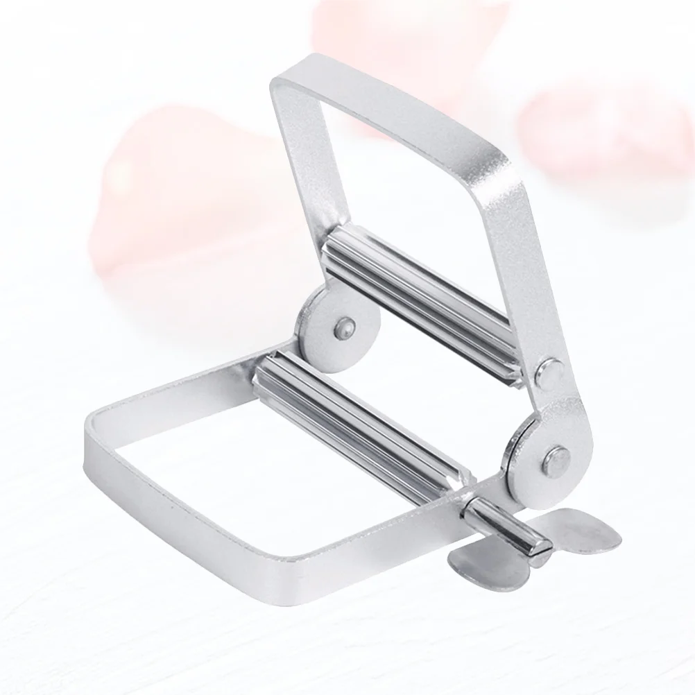 

Toothpaste Extruder Stainless Steel Squeezer Hair Dyeing Cream Squeezing Small Tools Manual Clip