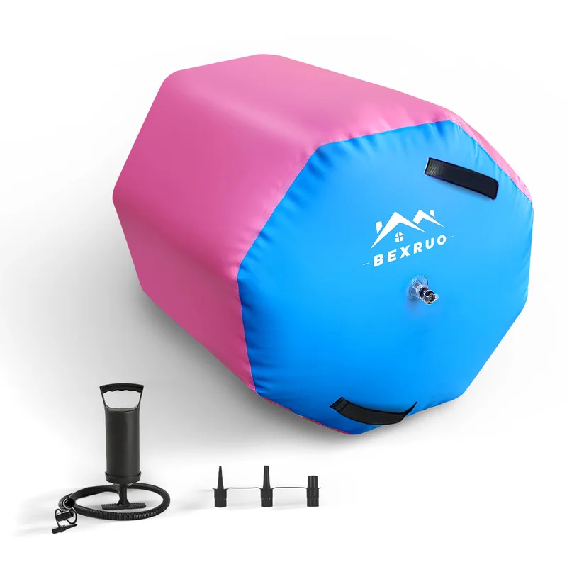 Rullo Ad Aria Gonfiabile PPXIA Per Ginnastica E Yoga – Con Pompa Elettrica, Kit Riparazione, 100x80cm