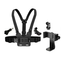Universal Smartphone & Action Camera Chest Strap Mount (Black)