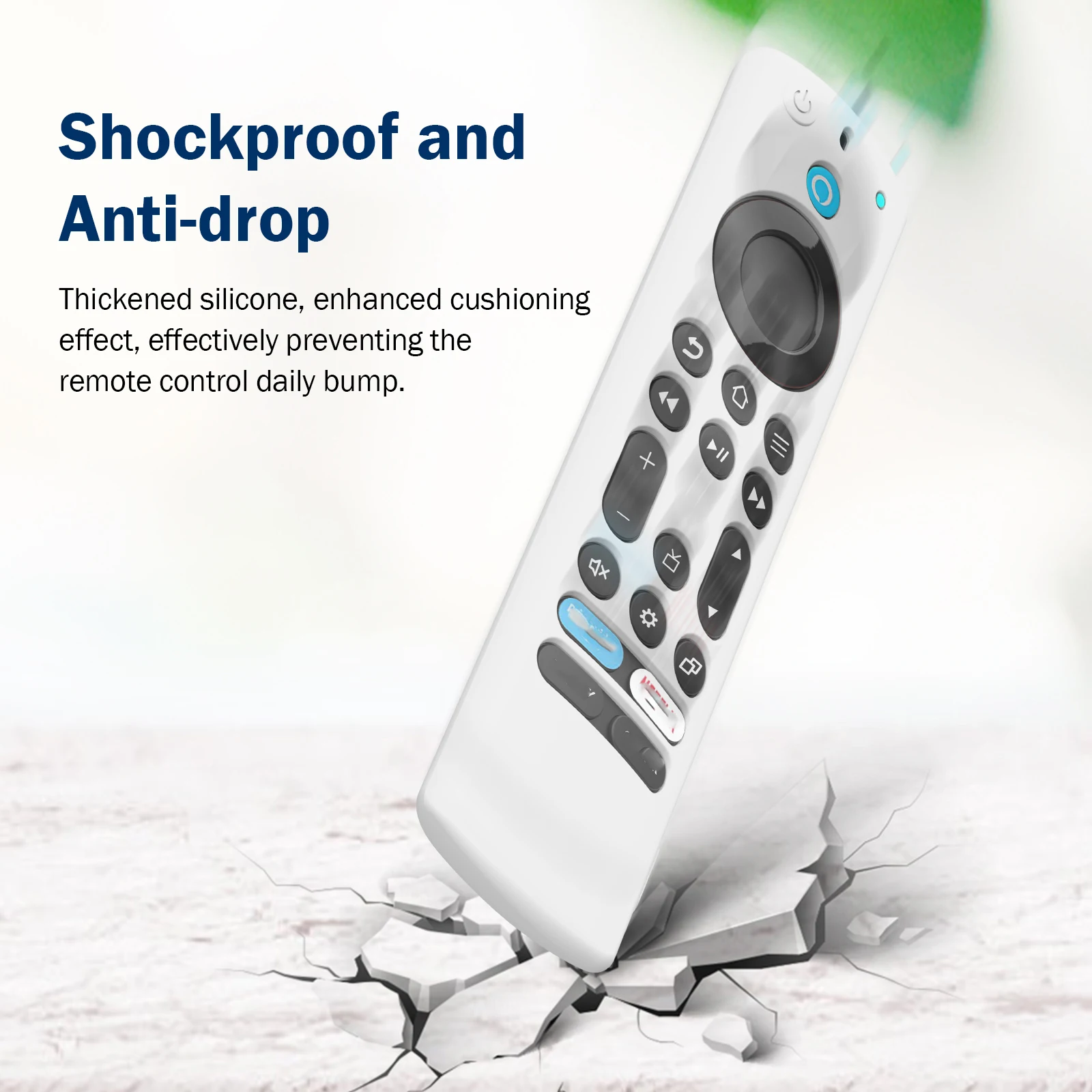 for Amazon Fire TV-4 Alexa Voice Remote Drop Proof Silicone Case