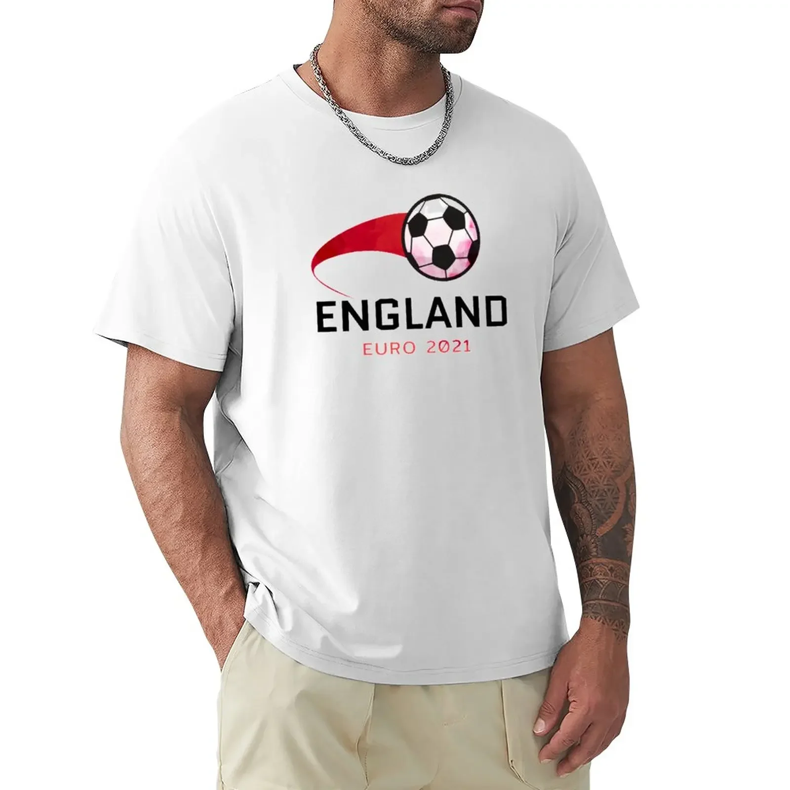 

England Euro 2021 T-Shirt cute tops customizeds mens funny t shirts graphics blacks sublime mens plain t shirts