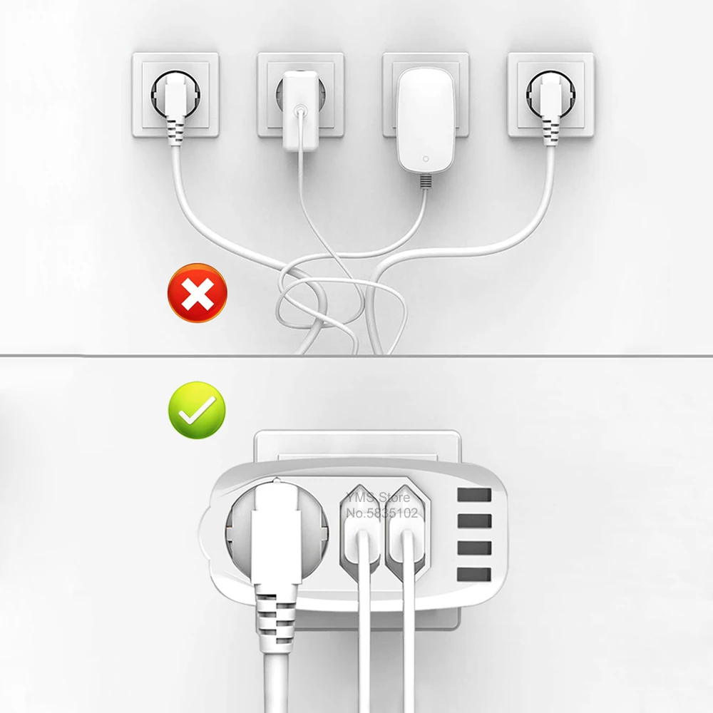 Sopend EU   ͽٴ  Ʈ 7 In 1 3 AC ܼƮ 4 USB Type-C Ʈ   ȣ Ȩ ȭƮ