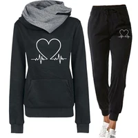 Woman Tracksuit Two Piece Set Winter Warm Hoodies+Pants Pullovers Sweatshirts Female Jogging Woman Clothing Sports Suit Outfits - Image 3