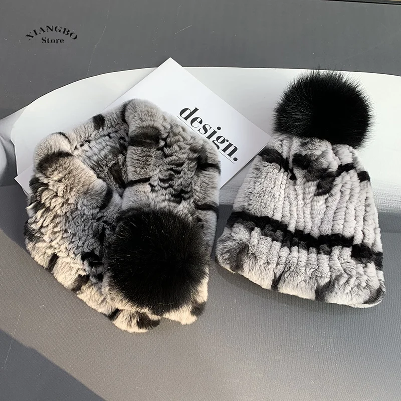 2Pcs Winter Baby Hat Scarf Set Solid Color Toddler Bonnet Cute Pompom Knitted Hats Outdoor Warm Infant Accessories