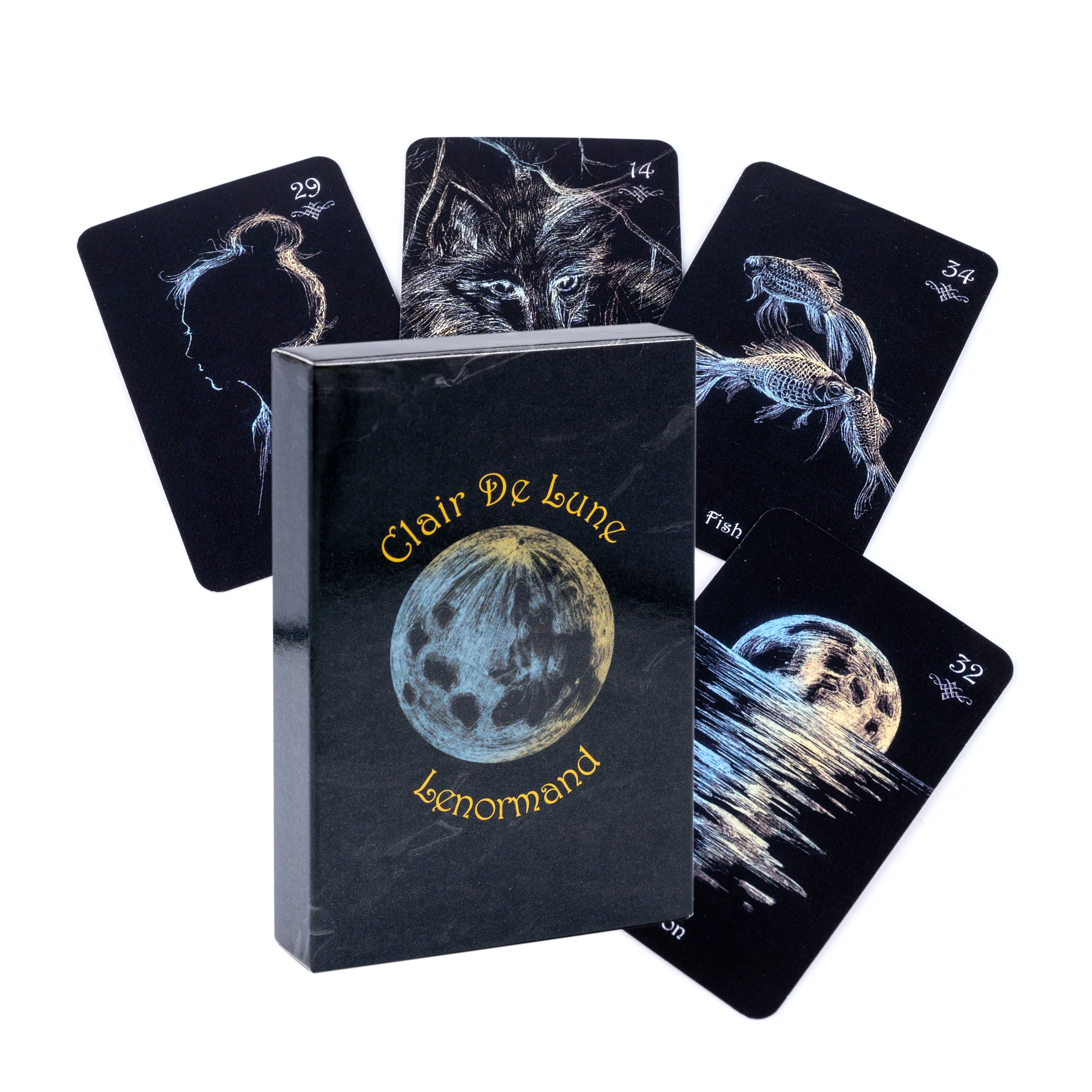 Divination Clair De Lune Lenormand Cards Original Sortilege  Nice Board Game  High Magic Bird Lenormand divination clair de lune lenormand cards original sortilege nice board game high magic bird lenormand