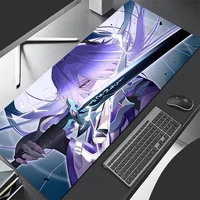 Mouse Pad XL Lockedge Large Gaming Accessories Computer Gamer Keyboard Pad Honkai Star Rail Acheron Mouse Mat Desk Mousepad 2