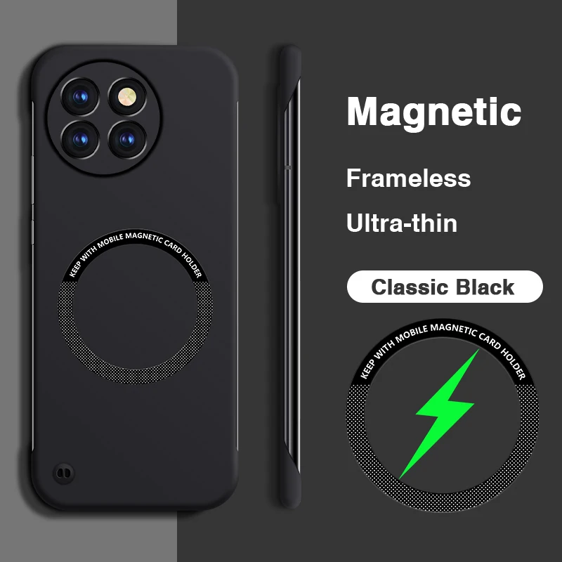 Sleek Magnetic No-Border Phone Case with Camera Protection