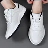 Men Business Dress Leather Shoes Spring Autumn Leisure Genuine Leather Breathable Soft Sole Comfortable Vulcanized Shoes for Men 5