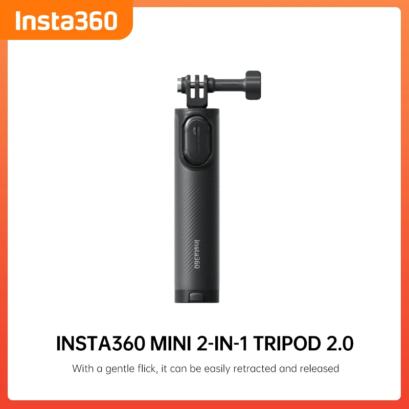 Perche Selfie Pliable 2 en 1 avec Télécommande pour Insta360 X4 X5