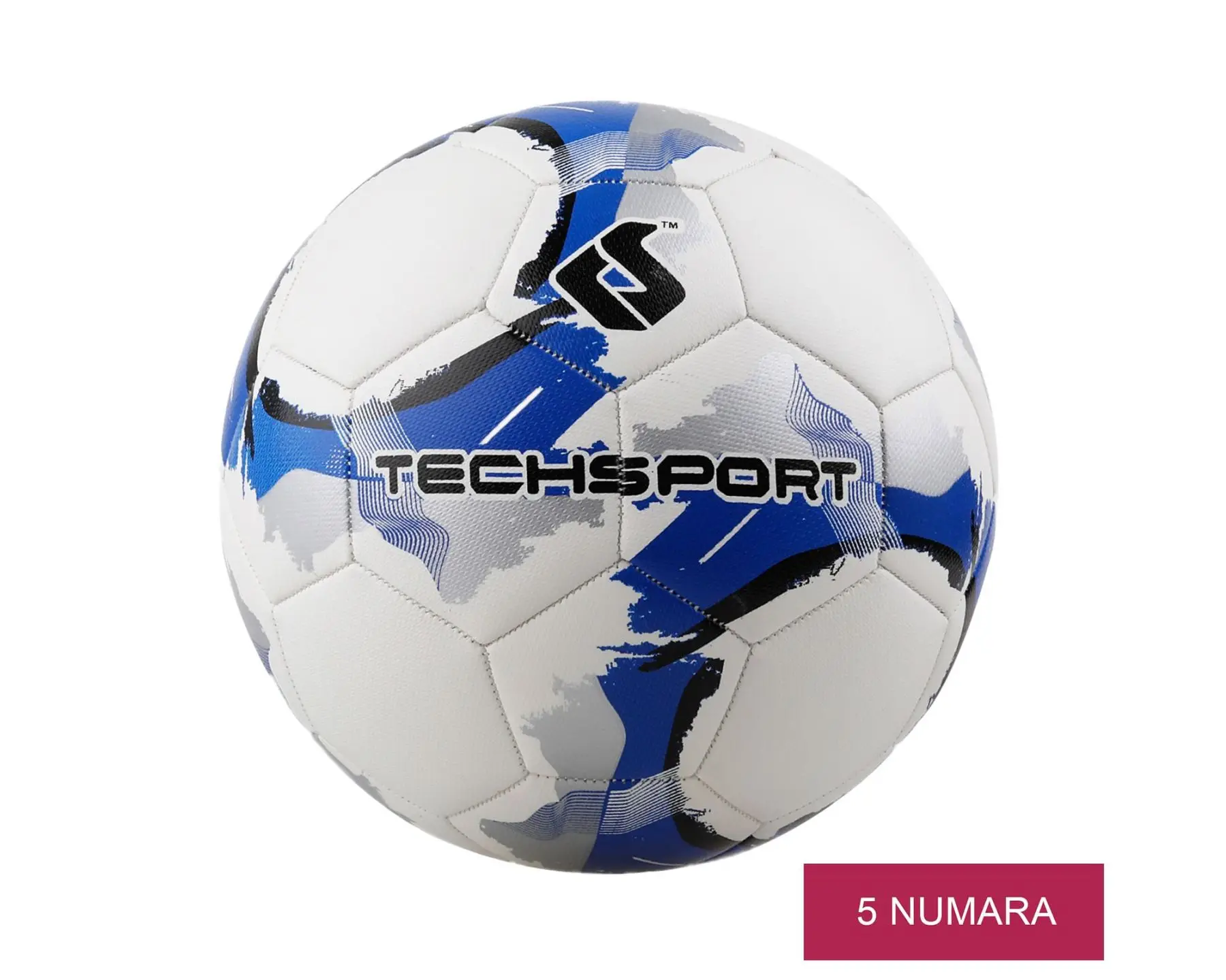 Techsport Soccer Ball High Durability Hand Stitched Training Balls Sports League Blue Gray Soccer Ball