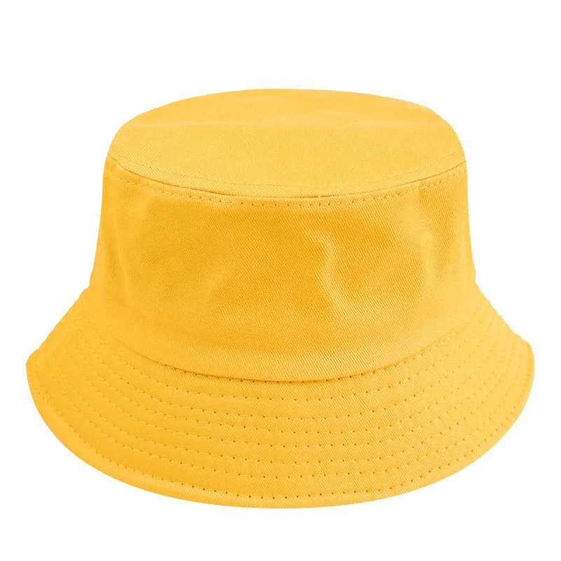DIY Print Embroidery Bucket Hats Fisherman Cap Basin Caps Panama gorros Cotton Sun Hats