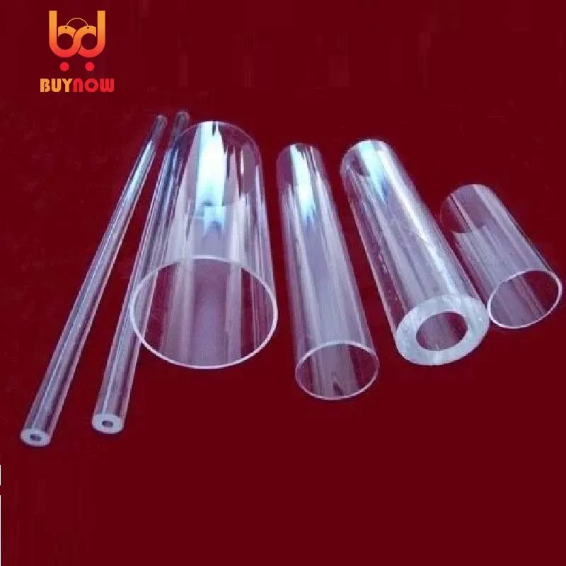 Tubo Acrílico Redondo Transparente de Pmma Material de Pmma Comprimento de 100 mm 40 Mm76 mm 55 mm 60 mm 65 mm 70 mm 80 mm od 1pc