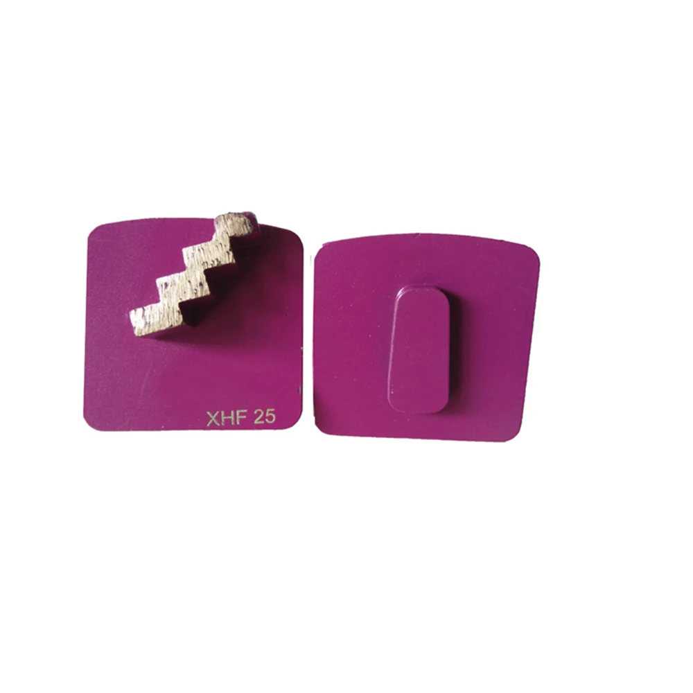 

Single Zigzag Segment Redi Lock Grinding Shoes ZigZag Floor Plate Hard Bond For Soft Concrete 9PCS