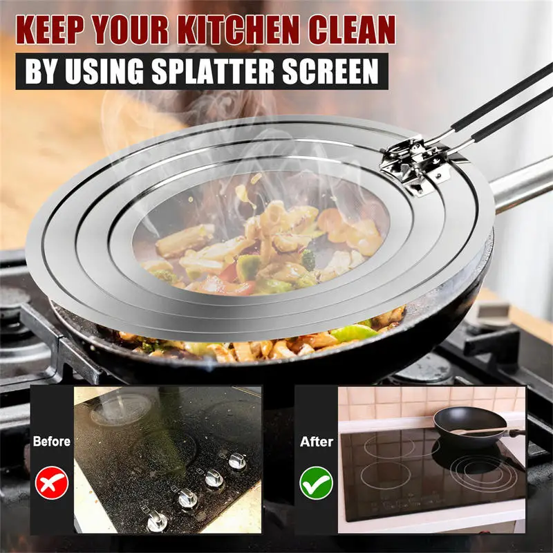 Silicone Splatter Screen Lid 2