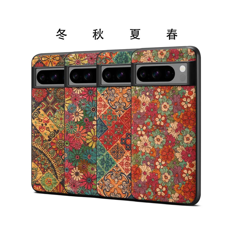 EUCAGR Ultrathin Floral Leather Phone Case - Shockproof Back Cover