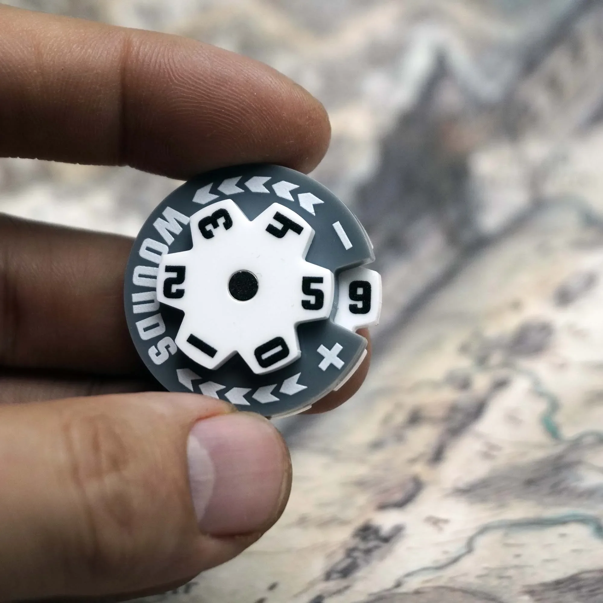 Acrylic Round Counter with 32mm Markers