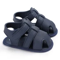 Infant Fashion PU Leather First Walkers Baby Boys Formal Shoes Newborn Breathable Sandals Kids Toddler Anti-Slip Soft Sole Shoes 4